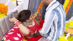 Hot indian desi Newly Married aunty first suhagrat night hard sex