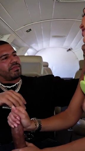 Sexy Sisi Rose Fucks in Back of a Bentley and Private Jet