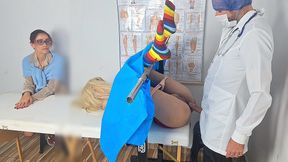 Stepmom takes stepdaughter to the gynecologist for the first time!