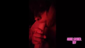 Cute Emo Boy Plays and Tease on Cam with Big Dildo