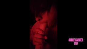 Cute Emo Boy Plays and Tease on Cam with Big Dildo
