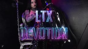 Latex Mistress Chokes Devoted Slave Gushing Cum Explosion