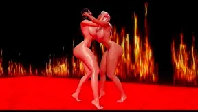 Blonde vs Brunette: Naked Firefight Turns into Hot Skin-to-Skin Fuck Fest – 18+
