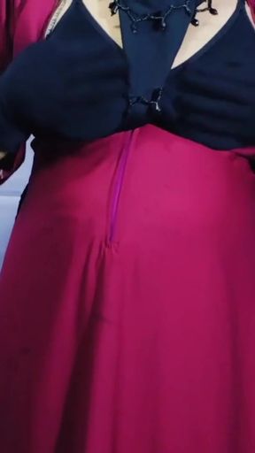 Indian Muslim Hijabi Beautiful Housewife porn - clear Hindi   Clip 1