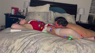 Mrs Claus gets her pussy eaten to orgasm and fucked hard. Definitely on the naughty list!