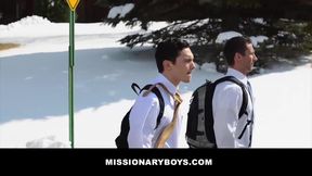 Horny teens elder Hardt and elder Miller can't hold their affection anymore