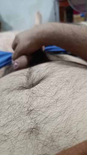 Erect cock ready to be blowjob