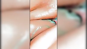 Hot milf gets intimate in bed with a sex toy