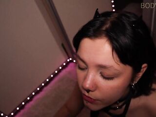 I had to take the gag without her throat to put in my knob deeper into her mouth.