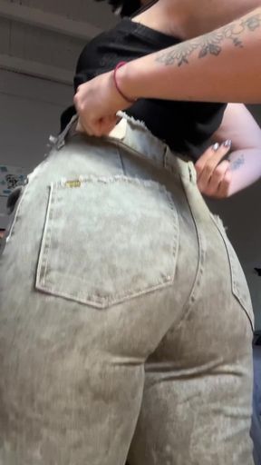 With my jeans