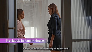 Family House S1E5: Aunty caught Step Sister Milan Cheek fucks with Step Brother in Share Bed