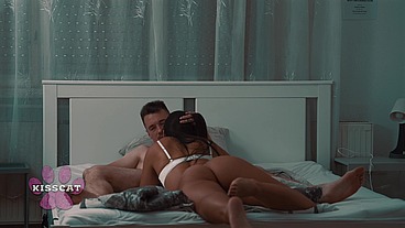 Family House S1E5: Aunty caught Step Sister Milan Cheek fucks with Step Brother in Share Bed