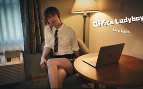 Office Ladyboy Lexi Faith Anal Fuck Cumshot
