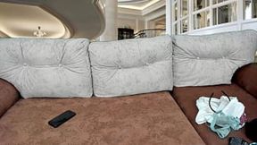 Asian stepsister sucks dildo and shows off her naked body