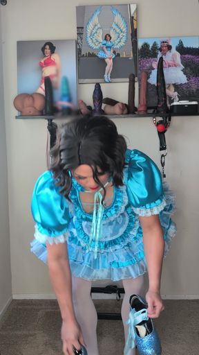 Getting Ready with Sissy Maid Candy!