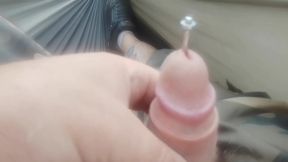 Outdoor urethral masturbation