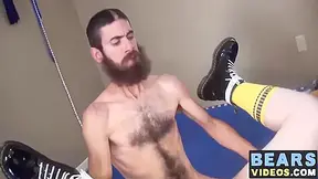 Sizable Chubby Bear Doug Gets Barebacked By Thin Mature Dude