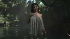 Hot MILF and her friend tempt in natural hot spring