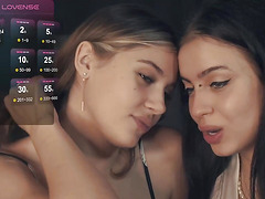 Hot lesbian tounge kissing