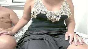 cuckold husband helps his wife to exhib her biggest ass to stranger