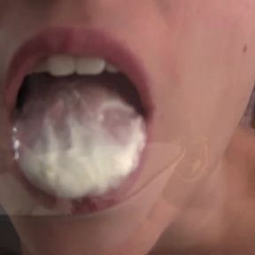 Lelu Love-Giantess Eating Whip Cream