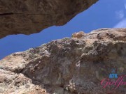 Coastal GFE Experience hanging with Alina West and touching/playing with her pussy on the beach and