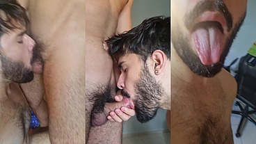 I SAW HIS THICK DICK AND SUCKED ALL IT - Vincent and Vitor