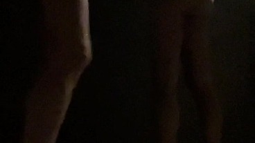 Amateur boys caught having fun at the swimming pool's public shower