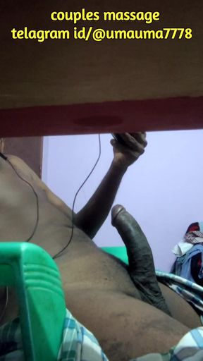 Tamil man mastrubation in the chair