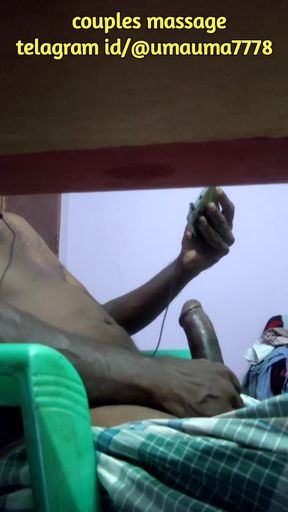 Tamil man mastrubation in the chair