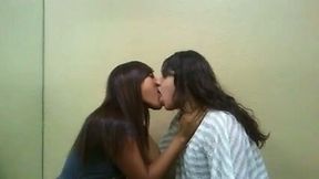 Sweet homemade vid with my GF and me making out passionately