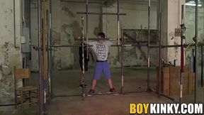 developing slave Bob Steel spanked by mature dom Sebastian Kane