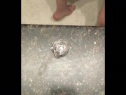 Sissy Reacting to a Training Video! CD Cumslut Fills Shot Glass