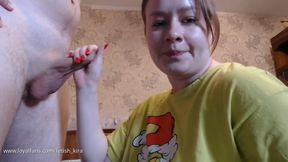 Couple hot video ) Blowjob, sex in different positions, and in the end cum on my face and titis)