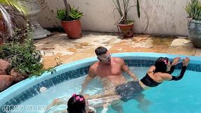 kinky mary’s wet poolside fantasy