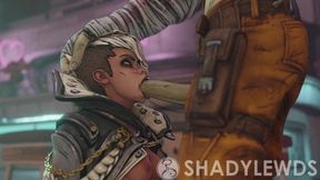 Tyreen [Borderlands 3] Blows cock while big boobs bounce