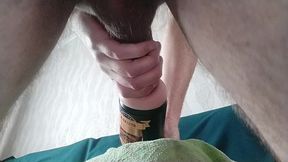 Gay moaning and shaking while cumming inside a fake pussy..