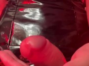 dominant big dick goth tgirl shoots ropes of cum - w0llip wollip