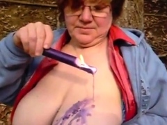 Grobusige deutsche Oma-Schlampe Teil 2