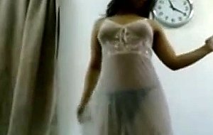 My wife nadia in home at morocco