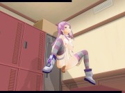 3D HENTAI Nepgir fucking in the locker room (Choujigen Game Neptune The Animation)