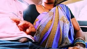 Stepmom and stepson car sex outdoor fucking. Telugu dirty talks.