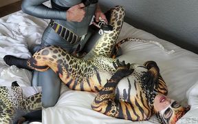 Nora Fox Cheetah Zentai Encasement VR 180 3D