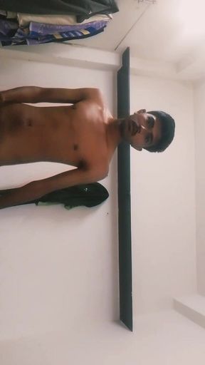Indian Gujrati Boy with Big Cock Playing Hard and Masterbate with Cock