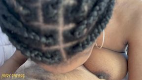 black milf pov deepthroat & squirting