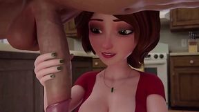 Aunt's Casses regular morning routine - 3D Porn Animation