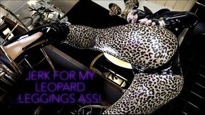 JERK FOR MY LEOPARD LEGGINGS ASS!