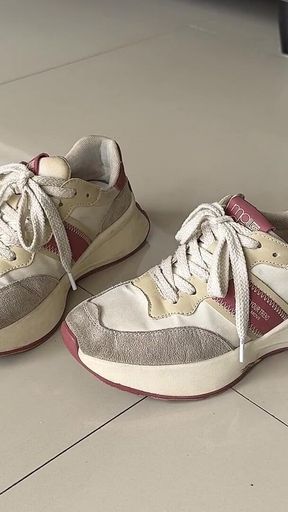 Walking in Sneakers and High Heels