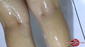 girlfriend films the very hot girlfriend getting cum in the bathroom! - melody antunes -