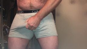 Quickie Rips Cum in My Underwear Rock Hard Cock Tease